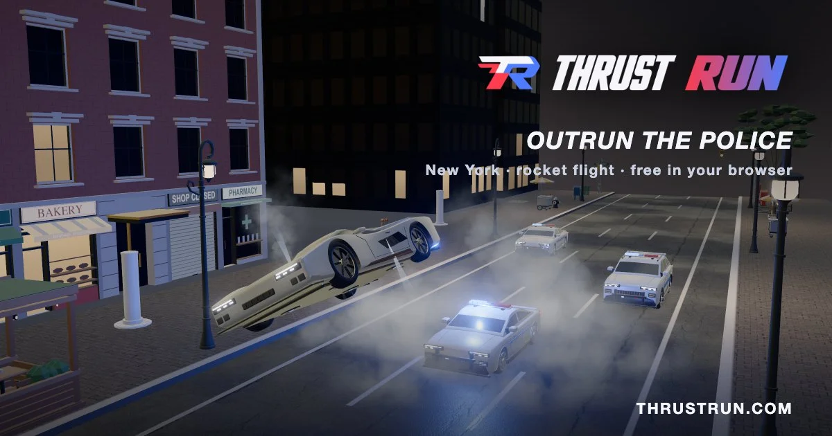 Thrust Run: outrun the police on Whip